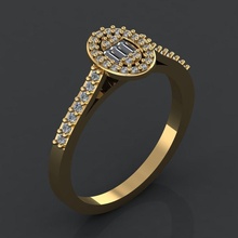 gc oro y297 diamante squillare moda design argento lusso elegante splendente arte collana gemma braccialetto pendente uomini gioielleria nozze donne anelli 3d print model - Mito3D