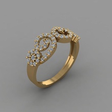 gc oro y300 diamante squillare moda design argento lusso elegante splendente arte collana gemma braccialetto pendente uomini gioielleria nozze donne anelli 3d print model - Mito3D