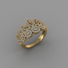gc oro y303 diamante squillare moda design argento lusso elegante splendente arte collana gemma braccialetto pendente uomini gioielleria nozze donne anelli 3d print model - Mito3D