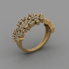 gc oro y304 diamante squillare moda design argento lusso elegante splendente arte collana gemma braccialetto pendente uomini gioielleria nozze donne anelli 3d print model - Mito3D