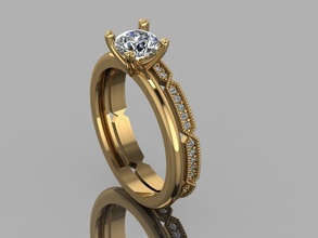 gc oro y305 diamante squillare moda design argento lusso elegante splendente arte collana gemma braccialetto pendente uomini gioielleria nozze donne anelli 3d print model - Mito3D