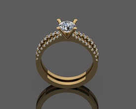 gc oro y314 diamante squillare moda design argento lusso elegante splendente arte collana gemma braccialetto pendente uomini gioielleria nozze donne anelli 3d print model - Mito3D