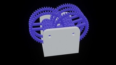 gearbox gear machinery geometric technology creativity design tool excavator heavy construction contemporary illustration hobby diy mechanical parts 3d print model - Mito3D