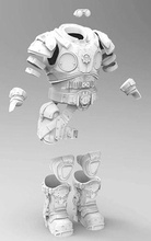 engrenagens guerra Damon baird suporte réplica jogos cosplay armaduras realista tamanho natural brinquedos 3d print model - Mito3D