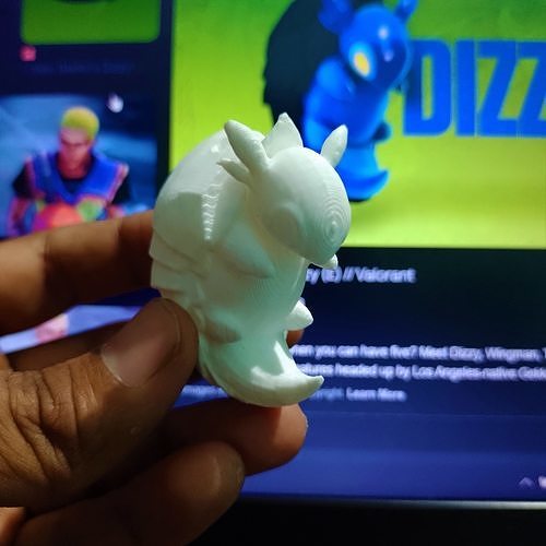 Gekko baş döndürücü yiğit Şirin küçük anahtarlık dekorasyon oyuncak oyuncaklar yazdırılabilir oyunlar oyun ajan hayvan 3D print model - Mito3D