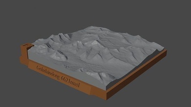 geladaindong Berg Landschaft Vulkan Terrain Umgebung Natur Photogrammetrie Elevation Wissenschaft 3d print model - Mito3D