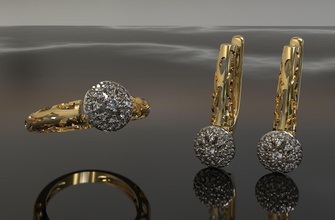 gem set gold diamond ring silver printable jewel jewellery wedding engagement brilliant fashion engagem ruby apparel sapphire jewelry rings 3d print model - Mito3D