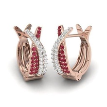 géméométrique boucle d'oreille bijoux bijou diamant boucles d'oreilles imprimable or bague mode engagement gemme brillant engagem beauté argent 39 oreilles 3d print model - Mito3D