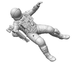 Zwillinge Astronaut eva Platz Raumfahrzeug passen Rakete Raumanzug NASA Kunst Skulpturen 3d print model - Mito3D