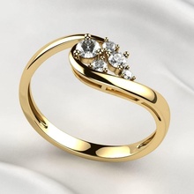 gems bunch gold ring jewel gem rhino rhodium plating 3dprint print diamond wedding engagement brilliant ruby sapphire emerald citrine branch pave jewelry rings 3d print model - Mito3D
