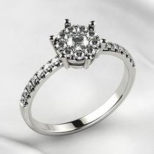 gems crown gold ring gem jewel 3dprint printable wedding engagement diamond ruby sapphire citrine emerald fashion brilliant rhino pave jewelry rings 3d print model - Mito3D