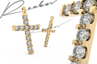 gems diamond jewelry gold printable diamonds silver pendants 3d print model - Mito3D