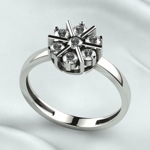 gemas Moda oro anillo joya 3dprint impresión rinoceronte brillante diamante rubí zafiro Esmeralda topacio citrino Boda compromiso 3d print model - Mito3D
