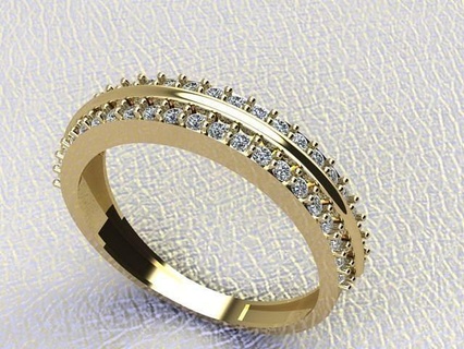 gemas italiano anillo oro joyería joya plata imprimible diamante Boda libra esterlina Moda platino prototipos belleza blanco anillos 3d print model - Mito3D