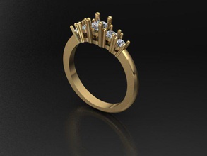 gems ring jewelry diamond fashion gem best nice epic rings 3d print model - Mito3D