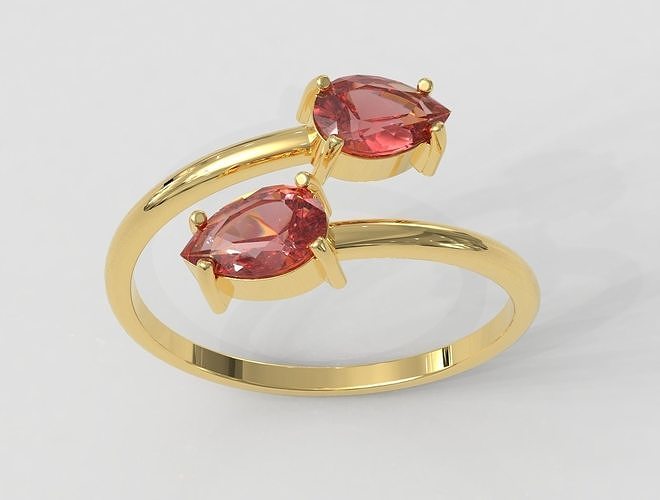 pedra preciosa anel gema joalheria ouro argolas jóias moderno moda solta jóia classe tendência prata Rocha 3D print model - Mito3D