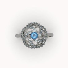 pedra preciosa do projeto anel 5 jóias brilhantes o design diamante engajamento moda beleza gem ouro jóia luxo casamento platina precioso printable brilhando de prata sterling vários estilo anéis 3d print model - Mito3D