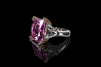 gemstone rings diamond sapphire jewelry gold sterling jewellery engagement silver brilliant ruby ring solitaire fashion beauty 3d print model - Mito3D