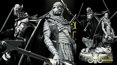 general grievous sculpture - tested ready 3d printing starwars 3dprinting 3dmodeling art sculptures 3d print model - Mito3D