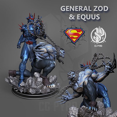 generale zod equiparabile oggetti collezione diorama dc i fumetti superuomo ingiustizia stl file 3d stampa fanart dccomics dcu statua figura figuarts scolpire corpo fallimento arte sculture 3d print model - Mito3D