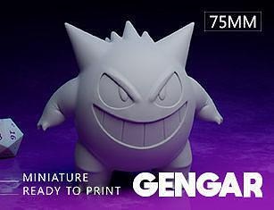 Gengar Pokémon Anime Manga Pikachu Spiel gastly Spuk Spiele Spielzeuge 3d print model - Mito3D