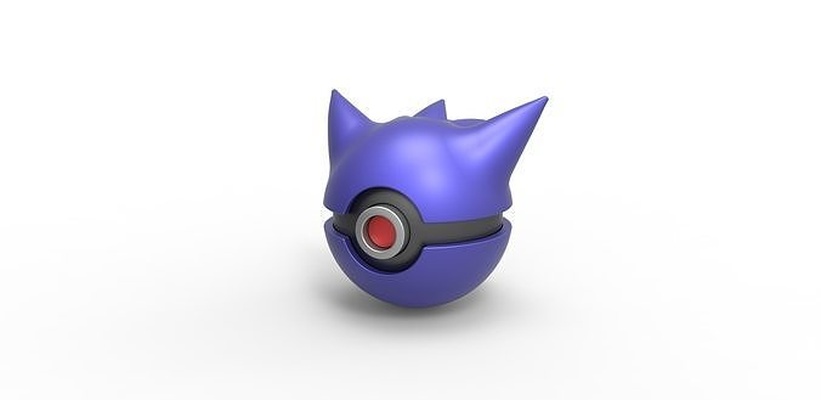 gengar orb container toy print printable hobby diy 3d print model - Mito3D