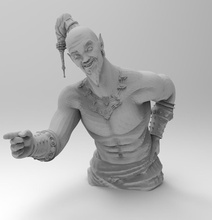 geist statue of zeigen at skulptur körper büste porträt aladdin schmied 3d drucken figur kunst druckbar dschinn jin weiblich spiele spielzeuge 3d print model - Mito3D