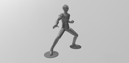 genos 1 soco homem filme animação fantasia açao aventura jogos personagem figura brinquedos imprimível arte sla impressora super heroi anime 3d print model - Mito3D