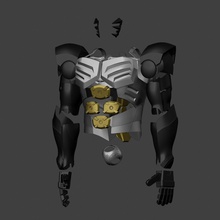 genes armadura puñetazo hombre onepunchman cosplay accesorios 3dprinting juegos juguetes 3d print model - Mito3D