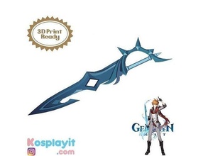 genshin impact enfant tartaglia célibataire épée cosplay groupe électrogène jeux jouets 3d print model - Mito3D
