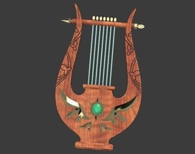 genshin impact - venti lyre cosplay prop 3dmodel 3dprint videogames toys games gametoys game accessories gameaccessories diy music instrument 3d print model - Mito3D