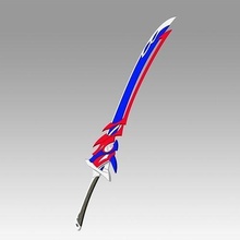 genshin impacto dirigir itto redhorn trillador espada cosplay arma réplica pasatiempo bricolaje diy 3d print model - Mito3D