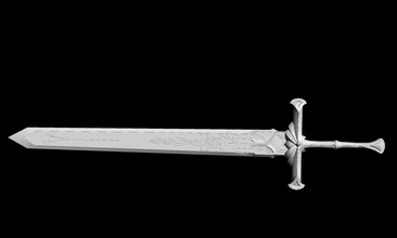 genshin impacto favonius espada larga claymore 3d modelo impressão arma jogos brinquedos acessórios 3d print model - Mito3D
