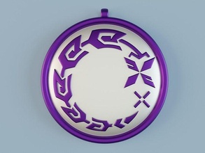 genshin einschlag kuki shinobu emblem anhänger cosplay amulett logo 3d drucken zubehör spiel spielzeug schmuck spiele spielzeuge 3d print model - Mito3D