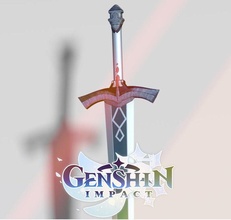 genshin impact silver sword game art steel arms traveler cosplay cosplayprops games toys 3d print model - Mito3D