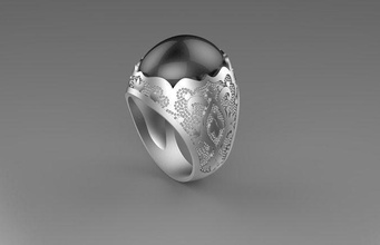 gentleman ring engraving rzrady jewellery jewelry rings 3d print model - Mito3D
