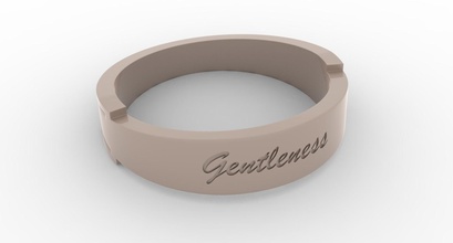 gentleness female ring sand storm jewelry finger fashion engraved rings 3d print model - Mito3D