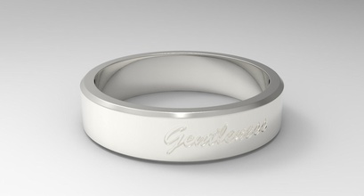 dulzura anillo plata Moda lujo aluminio libra esterlina imprimible elegante dedo joyería joya anillos 3d print model - Mito3D