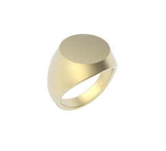 gents 15mm round top signet ring jewelry rings jewellery gentsring signetring roundtopsignetring 3dp 3dprinting 3d printing design 3ddesign classic gold printable 3d print model - Mito3D