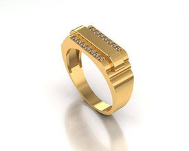 signori squillare oro gioielleria argento stampabile diamante gioiello nozze gemma fidanzamento sterlina platino collana engagement moda bellezza anelli 3d print model - Mito3D