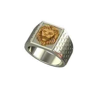Herren Ring Schmuck Gold Kunst Design Symbol druckbar Ringe Silber Sterling Juwel Diamant Mode Schönheit Hochzeit Engagement 3d print model - Mito3D