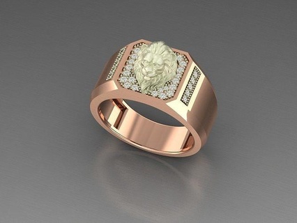 signori squillare gioielleria oro stampabile simbolo argento gioiello anelli diamante sterlina cad moda bellezza dito nozze Fidanzamento 3d print model - Mito3D