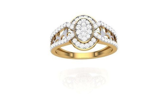 senhores anel 1 jóias imprimível gema diamante ouro platina Casamento noivado joalheria precioso luxo noivo argolas masculino 3d print model - Mito3D