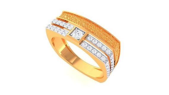 gents ring - 11 jewellery printable gem diamond gold platinum wedding engagement jewelry precious luxury groom rings male 3d print model - Mito3D