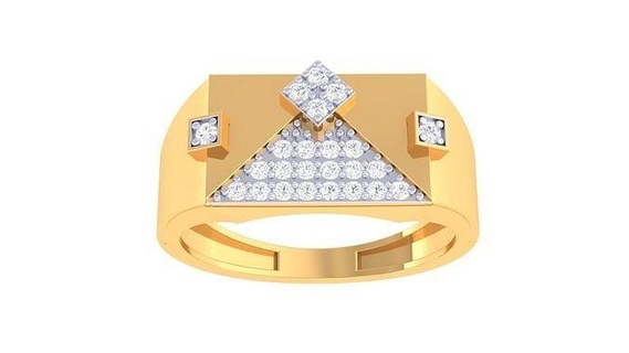caballeros anillo 122 joyería imprimible joya diamante oro platino Boda compromiso precioso lujo novio anillos masculino 3d print model - Mito3D
