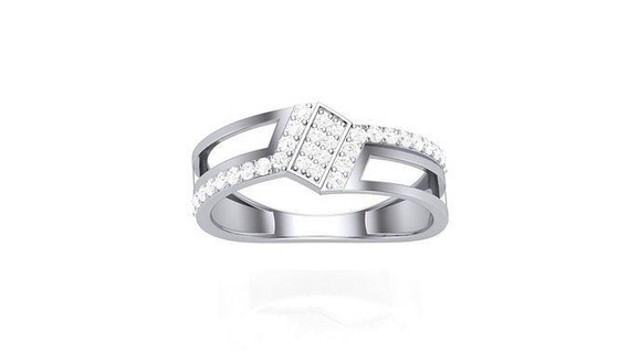 messieurs bague 19 bijoux imprimable gemme diamant or platine mariage engagement précieux luxe jeune marié anneaux Masculin 3d print model - Mito3D
