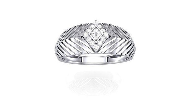 caballeros anillo 21 joyería imprimible joya diamante oro platino Boda compromiso precioso lujo novio anillos masculino 3d print model - Mito3D