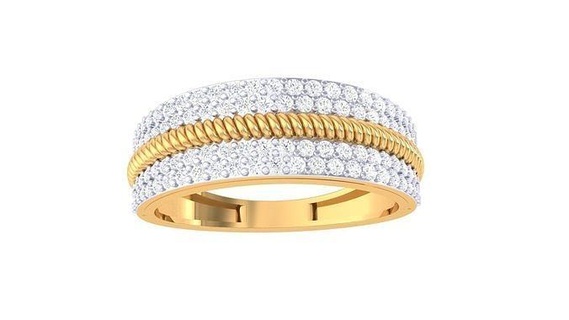 gents ring - 230 jewellery printable gem diamond gold platinum wedding engagement jewelry precious luxury groom rings male 3d print model - Mito3D