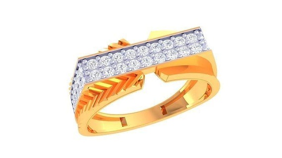 caballeros anillo 26 joyería imprimible joya diamante oro platino Boda compromiso precioso lujo novio anillos masculino 3d print model - Mito3D