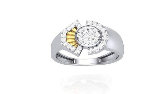 gents ring - 44 jewellery printable gem diamond gold platinum wedding engagement jewelry precious luxury groom rings male 3d print model - Mito3D